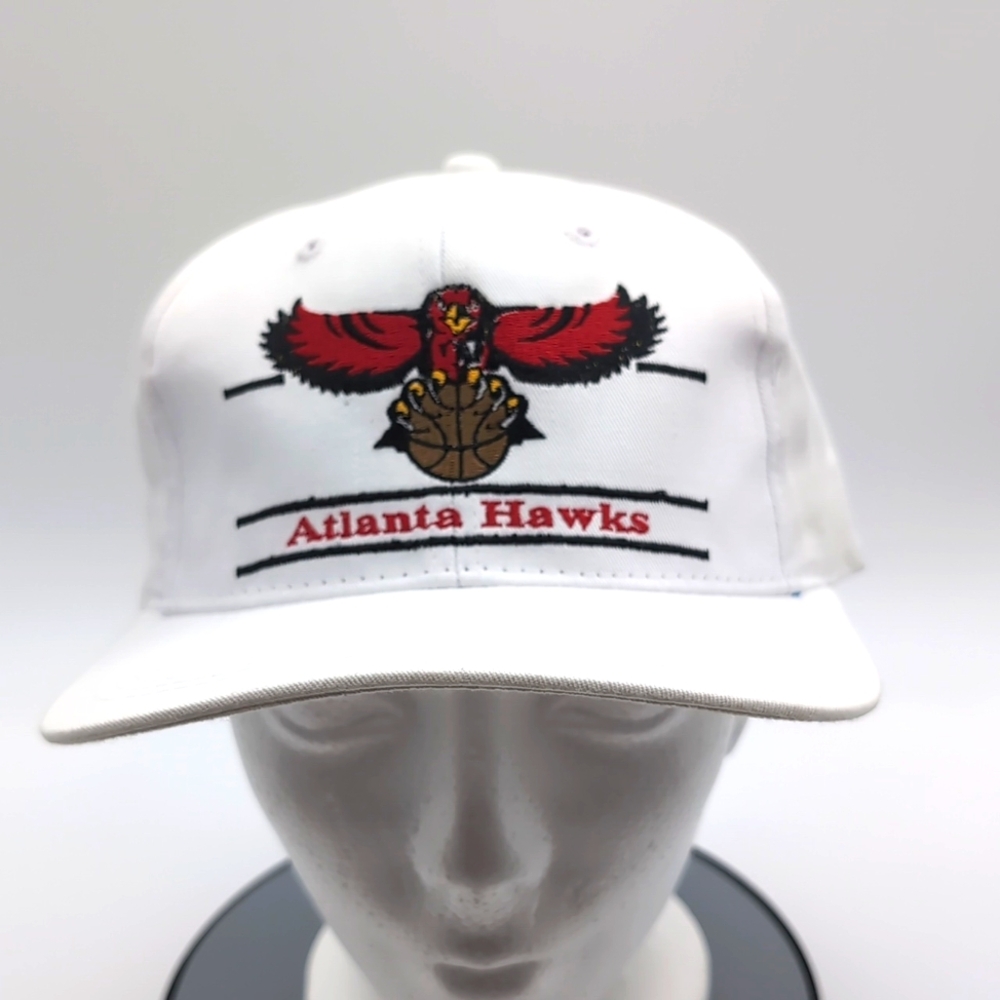 The Game| NWT Vintage NBA Atlanta Hawks White Sports Cap Snap Back
